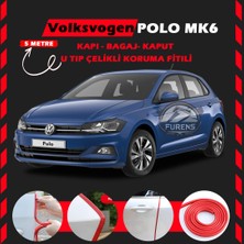 Fruens Volksvogen Polo Mk6 Oto Araç Kapı Koruma Fitili 5metre Parlak Kırmızı Renk