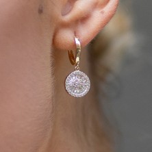 Oroline Jewelry 14 Ayar Taşlı Altın Küpe