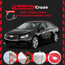 Fruens Chevrolet Oto Araç Kapı Koruma Fitili 5metre Parlak Kırmızı Renk