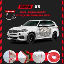 Fruens Bmw X5 Oto Araç Kapı Koruma Fitili 5metre Parlak Kırmızı Renk