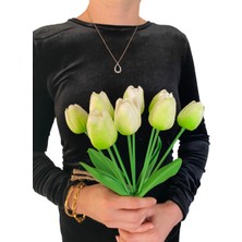 Yapay Islak Lale Açık Yeşil 8'li