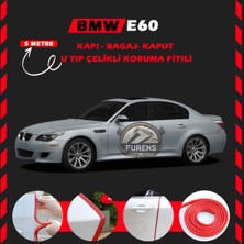 Fruens Bmw E60 Oto Araç Kapı Koruma Fitili 5metre Parlak Kırmızı Renk