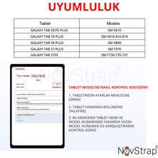 Novstrap Samsung Galaxy Tab S9 Plus X810 X816 X818 ile Uyumlu Mıknatıslı Paper Like Ekran Koruyucu