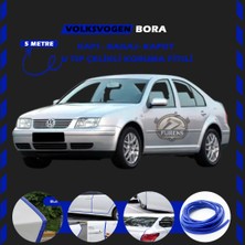 Fruens Volksvogen Bora Oto Araç Kapı Koruma Fitili 5metre Parlak Mavi Renk