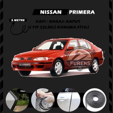 Fruens Nissan Primera Oto Araç Kapı Koruma Fitili 5metre Parlak Siyah Renk