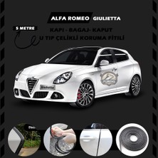 Fruens Alfa Romeo Giulietta Oto Araç Kapı Koruma Fitili 5metre Parlak Siyah Renk