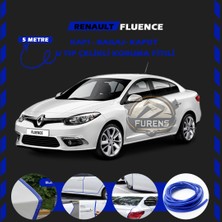 Fruens Renault Fluence Oto Araç Kapı Koruma Fitili 5metre Parlak Mavi Renk