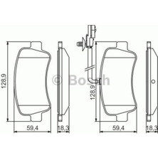 Bosch Renault Master 3-Opel Movano 2010- 2,3dc Arka Balata Marka