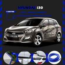 Fruens Hyundai I30 Oto Araç Kapı Koruma Fitili 5metre Parlak Mavi Renk