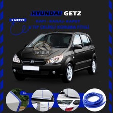 Fruens Hyundai Getz Oto Araç Kapı Koruma Fitili 5metre Parlak Mavi Renk