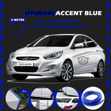 Fruens Hyunda Accent Blue Oto Araç Kapı Koruma Fitili 5metre Parlak Mavi Renk