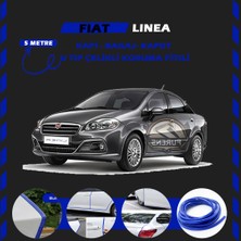 Fruens Fiat Linea Oto Araç Kapı Koruma Fitili 5metre Parlak Mavi Renk