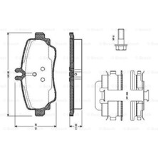 Bosch Ön Balata Mercedes A-Serı 97-04(W168)/VANEO 02-05 (W414)