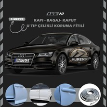 Fruens Audi A7 Oto Araç Kapı Koruma Fitili 5metre Parlak Gri Renk
