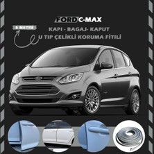Fruens Ford C-Max Oto Araç Kapı Koruma Fitili 5metre Parlak Gri Renk