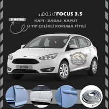 Fruens Ford Focus 3.5 Oto Araç Kapı Koruma Fitili 5metre Parlak Gri Renk