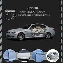 Fruens Bmw E60 Oto Araç Kapı Koruma Fitili 5metre Parlak Gri Renk