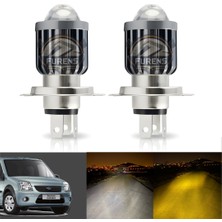 Ford Connect Için Uyumlu Şimşek Etkili Mercek LED Xenon Çift Renk