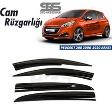 Fruens Cam Rüzgarlığı Peugeot 208 2008-2020 Arası Mügen Tip Piano Black