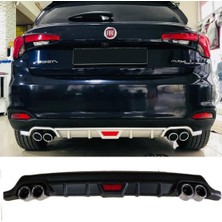 Fruens Fiat Egea Hb Difüzör Arka Tampon Eki 4 Egzoz Çıkışlı Siyah Tip