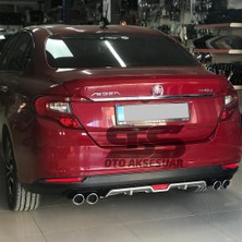 Fruens Fiat Egea Difüzör Arka Tampon Eki 4 Egzoz Çıkışlı Gri