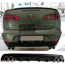 Fruens Seat Cordoba Difüzör Arka Tampon Eki 4 Egzoz Çıkışlı Siyah Lüx Tip