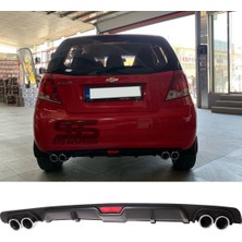 Fruens Chevrolet Kalos Difüzör Arka Tampon Eki 4 Egzoz Çıkışlı Siyah