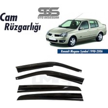 Fruens Cam Rüzgarlığı Renault Clio 2 1998-2006  Mügen Tip Piano Black