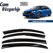 Fruens Cam Rüzgarlığı Honda Civic Fc5 2016-2020 Mügen Tip Piano Black