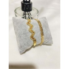 Bers Aksesuar Kadın Altın Kaplama Orijinal Faturalı Kombin Bileklik Seti