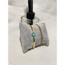 Bers Aksesuar Kadın Altın Kaplama Orijinal Faturalı Kombin Bileklik Seti