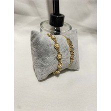 Bers Aksesuar Kadın Altın Kaplama Orijinal Faturalı Kombin Bileklik Seti