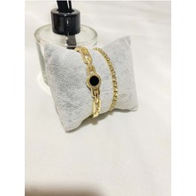 Bers Aksesuar Kadın Altın Kaplama Orijinal Faturalı Kombin Bileklik Seti