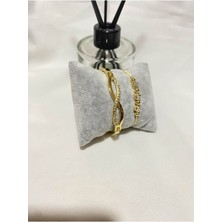 Bers Aksesuar Kadın Altın Kaplama Orijinal Faturalı Kombin Bileklik Seti