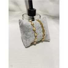 Bers Aksesuar Kadın Altın Kaplama Orijinal Faturalı Kombin Bileklik Seti