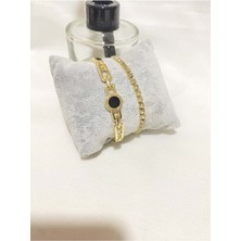 Bers Aksesuar Kadın Altın Kaplama Orijinal Faturalı Kombin Bileklik Seti