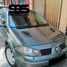 Fruens Renault Megane 2 Uyumlu Piano Black Kaput Üstü Havalandırma Izgarası