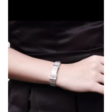 Lilah Gümüş Tr Lilahgümüştr Gümüş Hasır Unisex Kelepçe