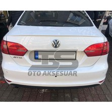 Wv Jetta Mk6 Bagaj Üstü Slim Spoiler Piano Black Parlak Beyaz