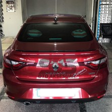  Renault Megane 4 Sedan Kasa Uyumlu Bagaj Üstü Spoiler Piano Black