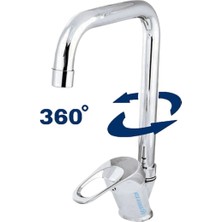 Kca Armatür Mutfak Evye Bataryası Köşe Borulu