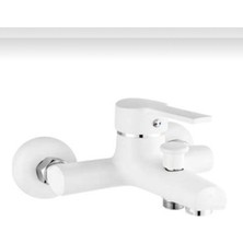 Kca Armatür Kca Beyaz Krom Banyo Bataryası Musluğu Çeşmesi