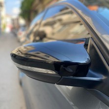 Fruens Volksvogen  Jetta Mk6 2011 Sonrası Batman Yarasa Ayna Kapağı Piano Black Abs Plastik