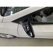 Fruens  Hyundai Accent Blue Sinyalli Batman Yarasa Ayna Kapağı Piano Black Abs Plastik