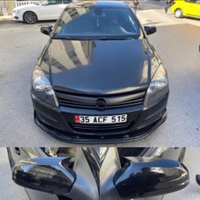 Fruens  Opel Astra H 2004-2008 Batman Yarasa Ayna Kapağı Piano Black Abs Plastik