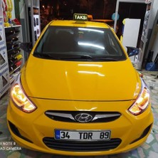 Fruens  Hyundai Accent Blue  Batman Yarasa Ayna Kapağı Piano Black Abs Plastik