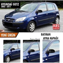 Fruens  Hyundai Getz 2002-2011 Batman Yarasa Ayna Kapağı Piano Black Abs Plastik