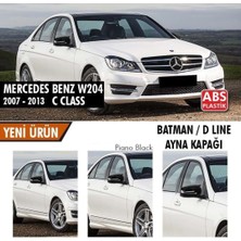 Fruens  Mercedes Benz W204 2007-2014 Batman Yarasa Ayna Kapağı Piano Black Abs Plastik