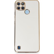 Guwwen Realme C25Y Kılıf Volet Silikon