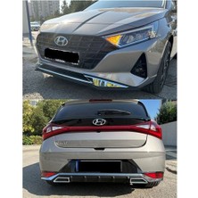Hyundai i20 ön ve arka tampon koruması plastik 2020+